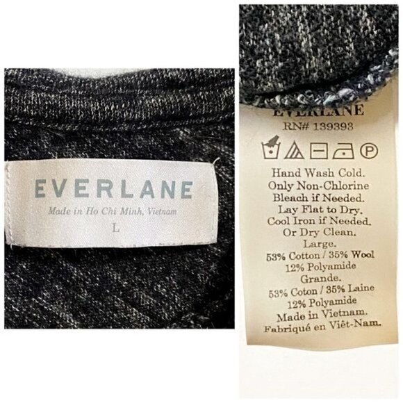 Everlane The Sweater Muscle Tank Gray, Size L - Picture 7 of 9
